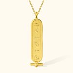 Personalised Egypt Cartouche Name Necklace Hieroglyph Egypt Necklace Christmas Gift for Family Friend
