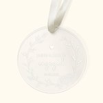Personalised Christmas Memorial Ornament for Couple Wedding Engagement Married Gift