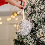 Personalised Christmas Memorial Ornament for Couple Wedding Engagement Married Gift