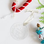Personalised Christmas Memorial Ornament for Couple Wedding Engagement Married Gift