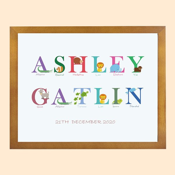 Henkilökohtainen A-Z of Emotions Lasten nimipainatus