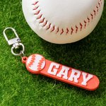 Personalized 3D Printed Sports Ball Keychain Name Tag