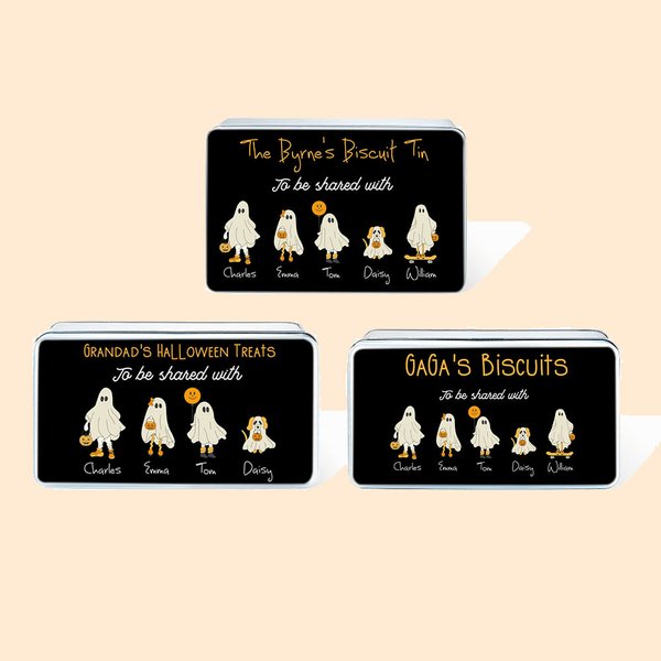 Barattolo per biscotti di Halloween personalizzato Stile famiglia Stile singolo