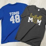 Gepersonaliseerd Voetbal Mamashirt Glitter Voetbalshirt met Naam en Nummer