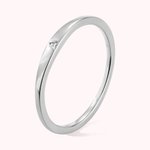 Personalisierte Zarte Sterling Silber 925 Initial Stacking Ring Geschenke für Sie