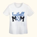 Gepersonaliseerd Voetbal Mamashirt Glitter Voetbalshirt met Naam en Nummer