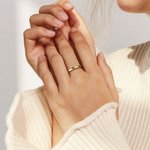 Personlig Delikat Sterling Silver 925 Initial Stapelring Gåvor till henne