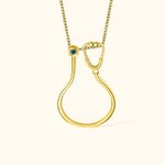 Collier porte-bague infirmière personnalisé