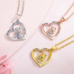 Collier Licorne Fantaisie Personnalisé Clous d'Oreille Bracelet Set de Bijoux à Choix Cadeau pour Fille