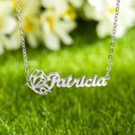 Personalisierte Geburt Monat Schmetterling Name Halskette Schmuck