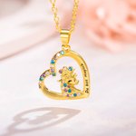 Collier Licorne Fantaisie Personnalisé Clous d'Oreille Bracelet Set de Bijoux à Choix Cadeau pour Fille