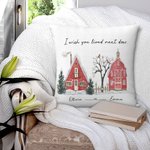 Gepersonaliseerd I Wish You Lived Next Door Kussenhoes Beste Vriend Cadeau