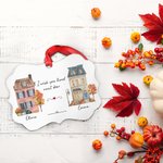 Personalisierte Keramik Ornament Ich wünschte, Sie lebte nebenan