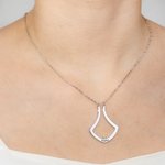 Personalized Ring Holder Necklace with Birthstone and Name