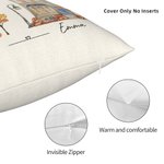 Gepersonaliseerd I Wish You Lived Next Door Kussenhoes Beste Vriend Cadeau