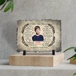 Personlig minnesskifferprydnad Ett brev från himlen