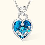 Personalized Mama Baby Bear Necklace with Engraved Names Hearts Pendant Jewelry Adorned with Crystal Birthday Gift for Woman