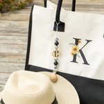 Personalisierte Initial Bead Hat Clip für Reisen auf Tasche 2 Stück Set