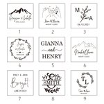 Personalized Wooden Engagement Ring Box Wedding Ring Box with Engraved Name or Date Gift for Wedding Wife Husband Couple