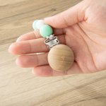 Personalisierte Initial Bead Hat Clip für Reisen auf Tasche 2 Stück Set