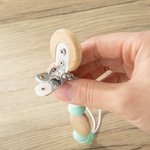 Personalisierte Initial Bead Hat Clip für Reisen auf Tasche 2 Stück Set