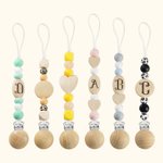 Personalisierte Initial Bead Hat Clip für Reisen auf Tasche 2 Stück Set