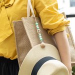 Personalisierte Initial Bead Hat Clip für Reisen auf Tasche 2 Stück Set