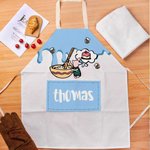 Personalized Classic Winnie the Pooh Parents and Child Kitchen Aprons Family Gift