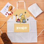 Personalized Classic Winnie the Pooh Parents and Child Kitchen Aprons Family Gift