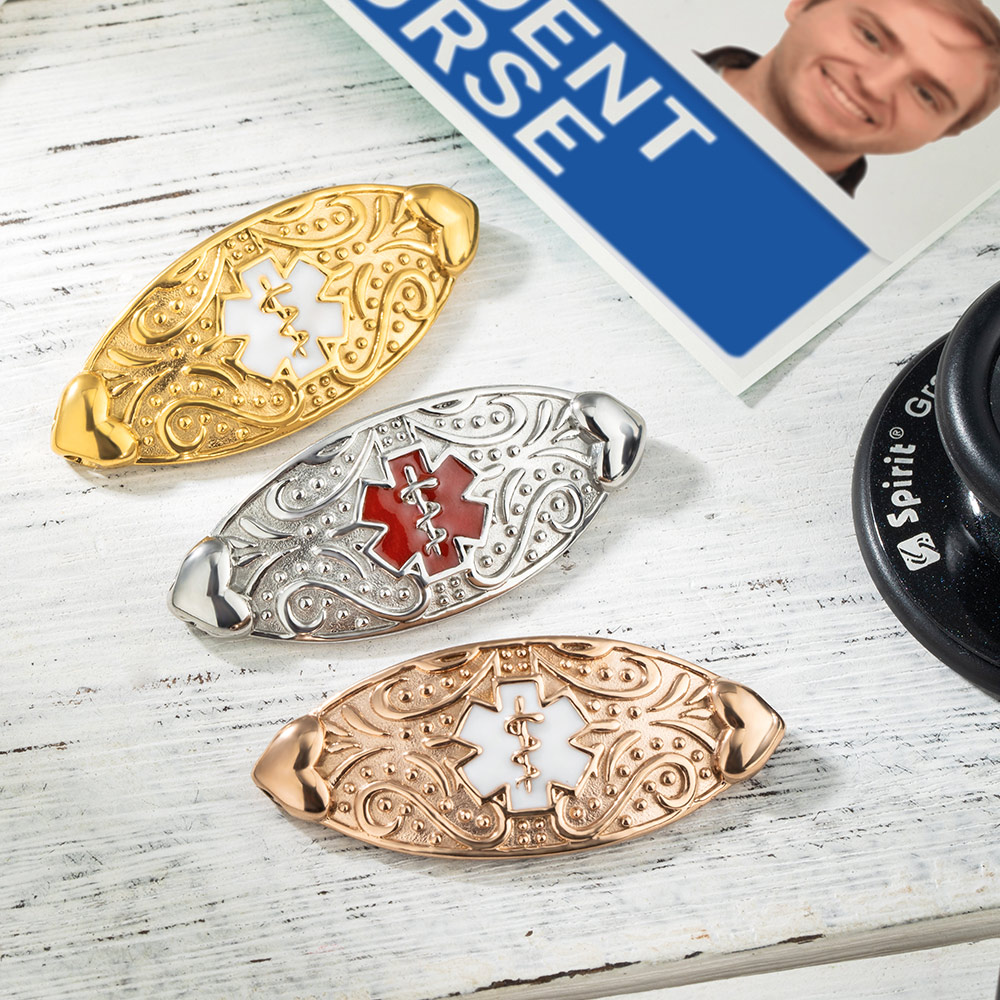 Personalized Stainless Steel Medical Alert ID Bracelet with Engraving