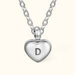Collana per urna crematoria personalizzata con cuore Regalo per la memoria