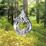 Personalisierte Schmetterlinge Halskette mit Kristall verschönert