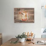Cadeau commémoratif de décès d'un chien personnalisé - Cadre pour animaux - Portrait photo - Toile