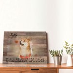 Cadeau commémoratif de décès d'un chien personnalisé - Cadre pour animaux - Portrait photo - Toile
