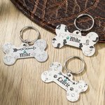 Personalisierte türkisfarbene Hundemarken mit Namen