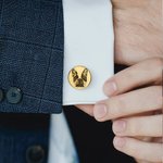 Personalized Pet Portrait Memorial Cufflinks for Groom Father Men Gift