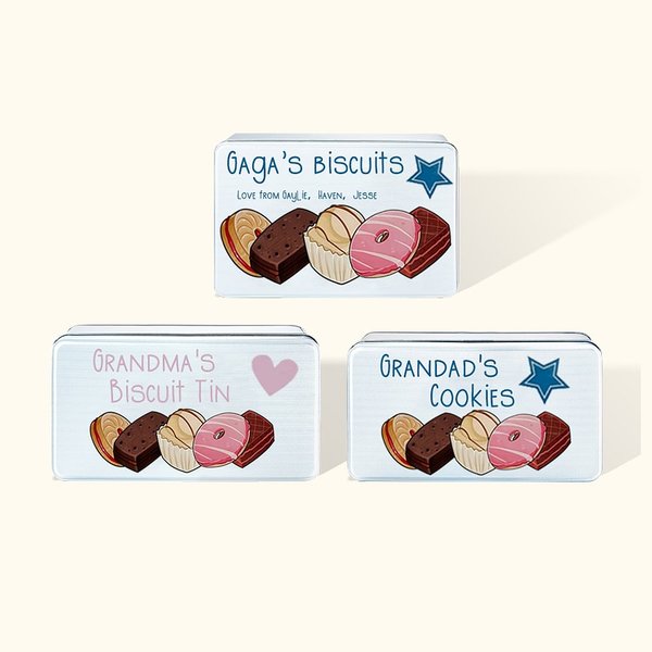 Personalised Metal Biscuit Treat Tin Gift Idea