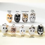 Personalized Cute Enamel Tiny 1-9 Cats Necklace Birthday Anniversary Gift for Her