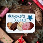 Personalized Metal Biscuit Treat Tin Gift Idea