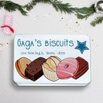 Personalized Metal Biscuit Treat Tin Gift Idea
