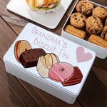 Personalized Metal Biscuit Treat Tin Gift Idea