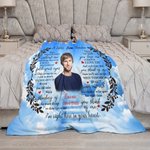 Personalisierte Ein Brief aus dem Himmel weiche Decke Memorial Geschenk für Familie Freund