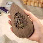 Personalized Vintage Scissors with Engraved Wooden Box Antique Sewing Embroidery Tool Gift for Handcraft Lover