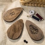 Personalized Vintage Scissors with Engraved Wooden Box Antique Sewing Embroidery Tool Gift for Handcraft Lover