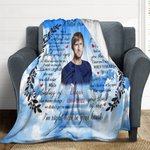 Personalisierte Ein Brief aus dem Himmel weiche Decke Memorial Geschenk für Familie Freund