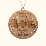 Ornamento di Natale personalizzato di famiglia per amici, sorella, fratello, regalo di famiglia