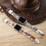 Personalisierte Faux Kuhfell Design Watch Band für Apple