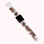 Personalisierte Faux Kuhfell Design Watch Band für Apple