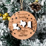 Ornamento di Natale personalizzato di famiglia per amici, sorella, fratello, regalo di famiglia