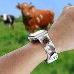 Personalisierte Faux Kuhfell Design Watch Band für Apple